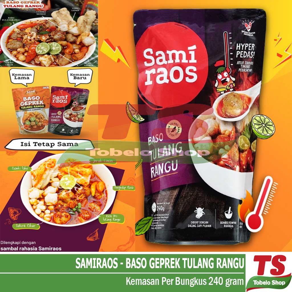 

BASO GEPREK TULANG RANGU SAMIRAOS / SAMIRAOS RANGU / SAMI RAOS GEPREK RANGU / BASO ACI TULANG RANGU