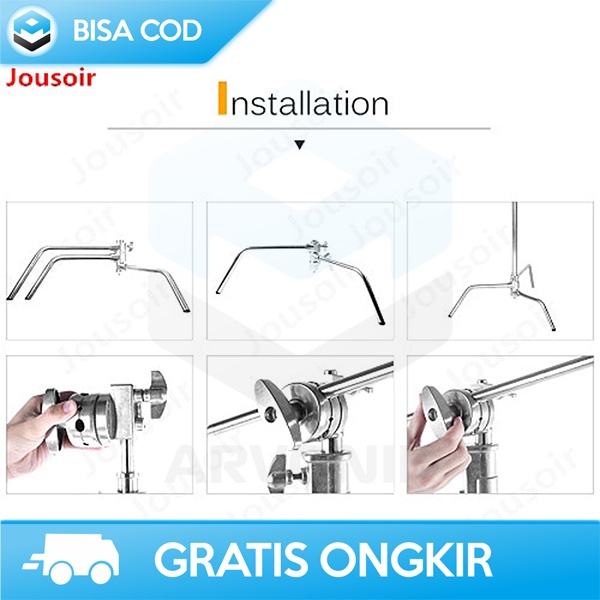 LIGHT LITGHTING STUDIO STAND TRIPOD PHOTOGRAPHY TAFFSTUDIO BESI KUAT