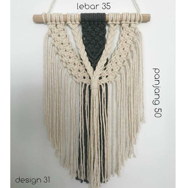 Hiasan dinding macrame makrame wall hanging tali rajut