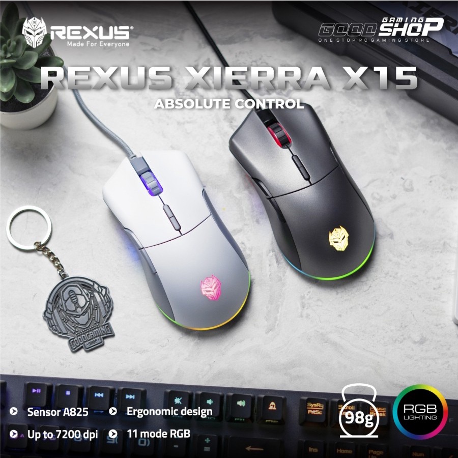 Rexus Mouse Gaming Xierra X15 - Gaming Mouse