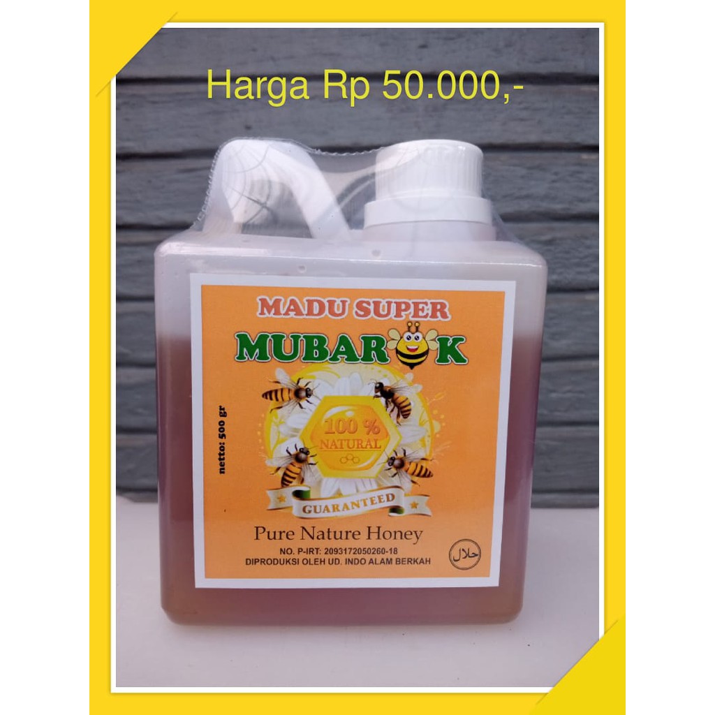 

Madu Super Mubarok 500 ML Pure Natural honey