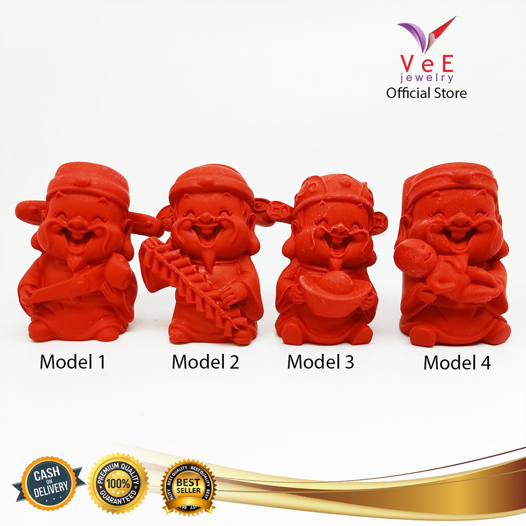 Patung Dewa Rejeki Chai Shen Batu Marjan - VeE Patung Dewa Uang Cai Sen