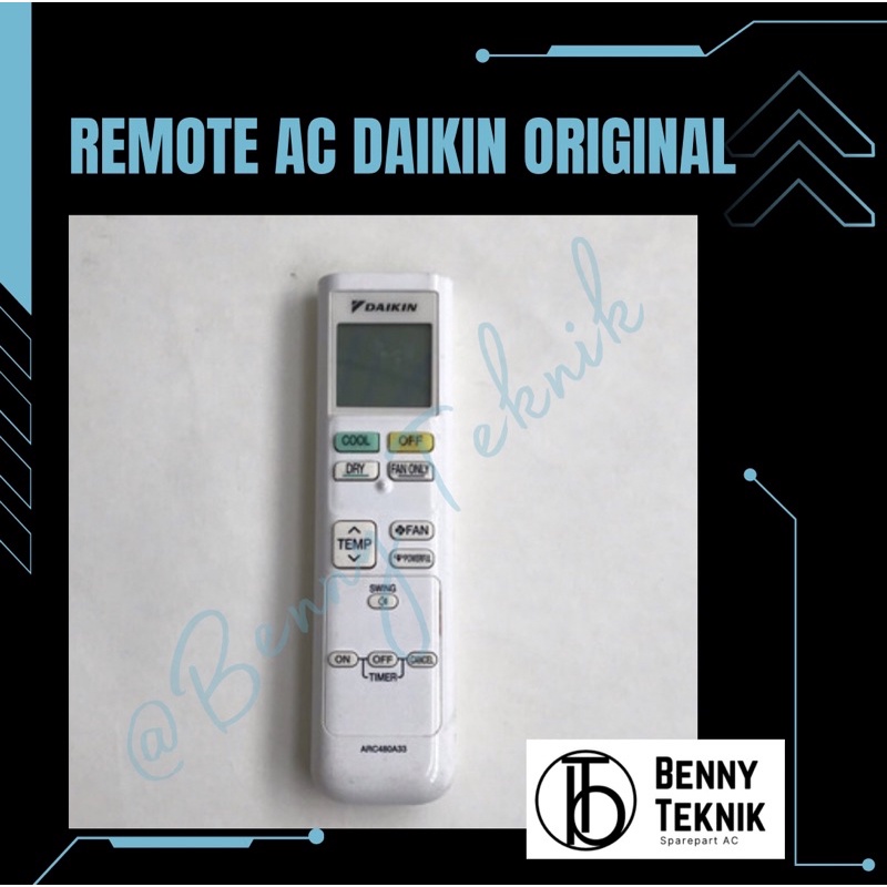 REMOTE AC DAIKIN ORIGINAL