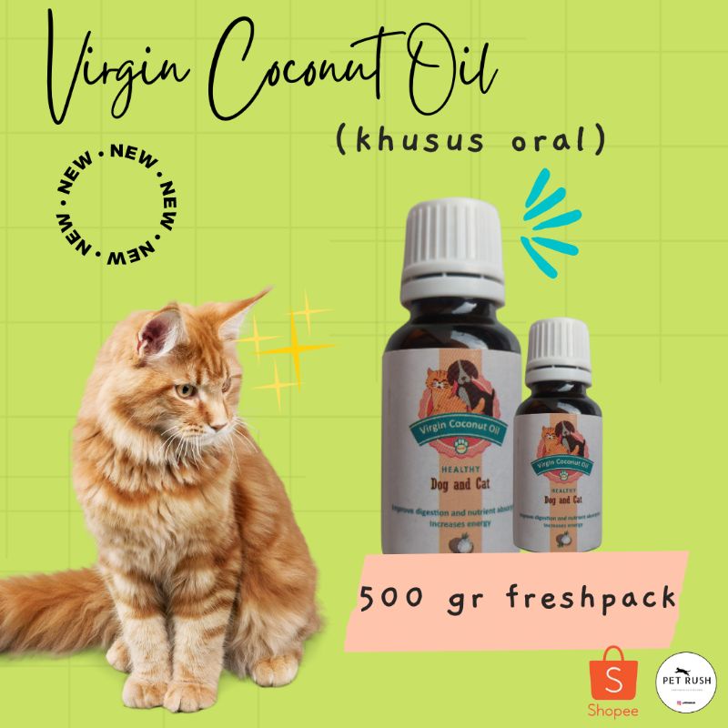 virgin coconut oil vco kucing 20ml vitamin