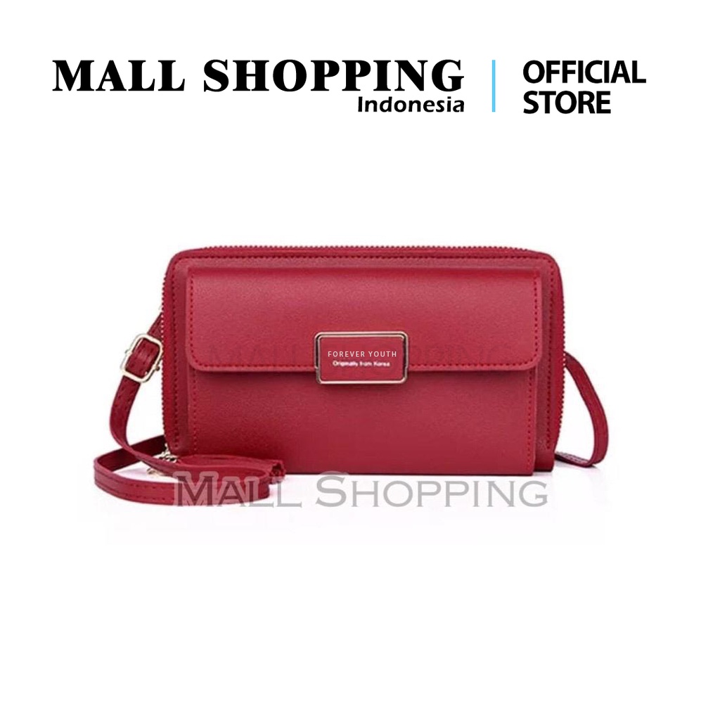 (COD) Dompet Wanita Multifungsi Tas HP Dompet Panjang Dompet Kunci Tali D1888 MALL SHOPPING