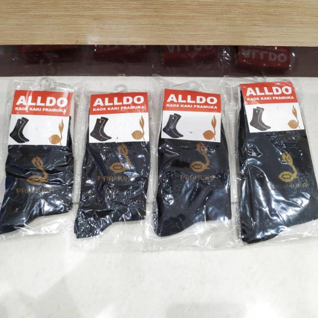KAOS KAKI PRAMUKA HITAM ALLDO