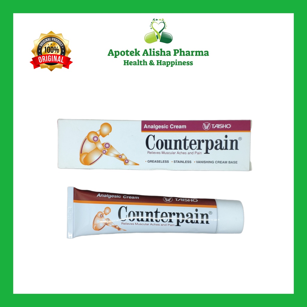 Counterpain Cream 5/15/30gr-Counterpain Krem/Krim Pereda Nyeri Otot Sendi/Keseleo/Conterpen/Konterpen