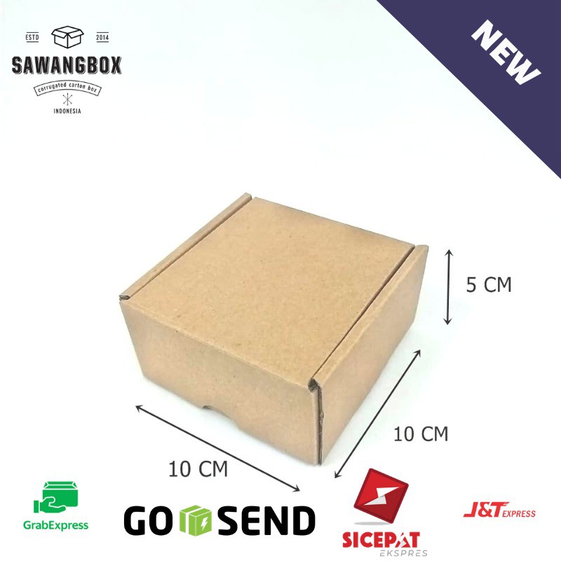 Jual Kotak Box Kardus Packaging Ukuran 10x10x5 CM | Shopee Indonesia