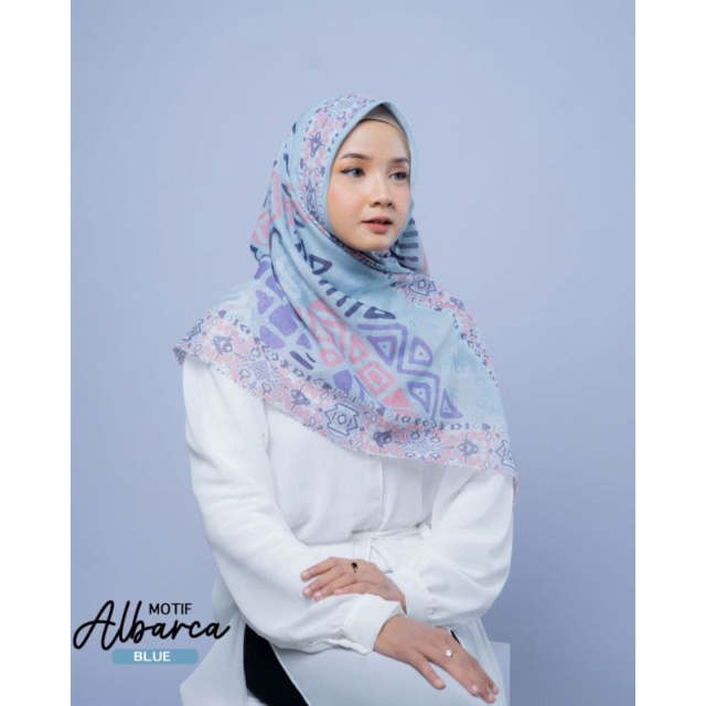 Es-ha Scarf lasercut motif es-ha voal premium segiempat voal