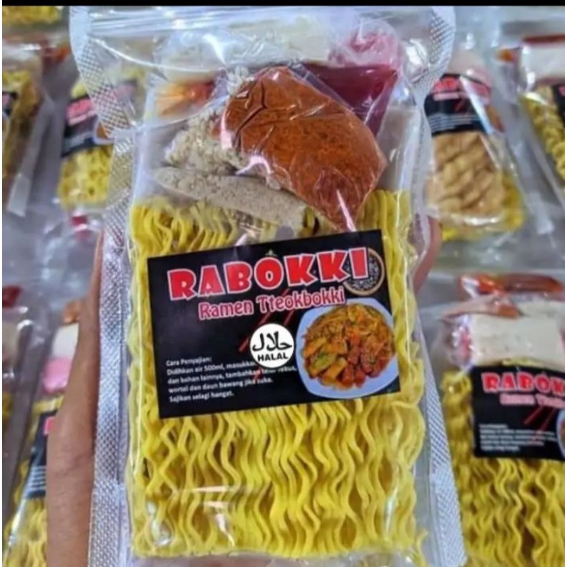 

Rabokki raboki instan siap saji halal enak