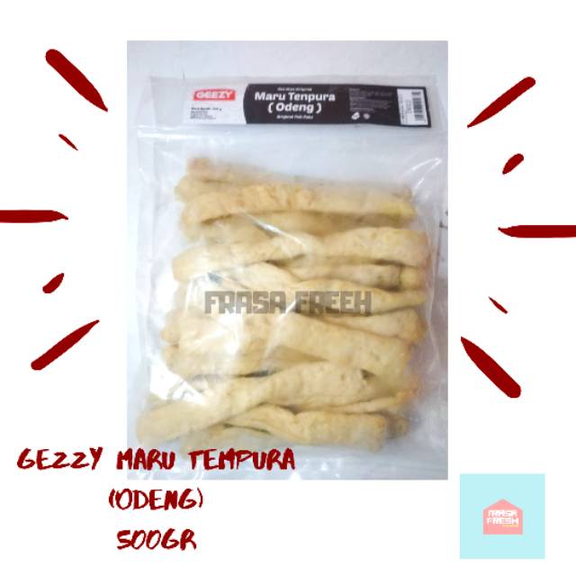 

Fish Cake Geezy Maru Tempura (odeng) 500GR ala korean street food (halal)