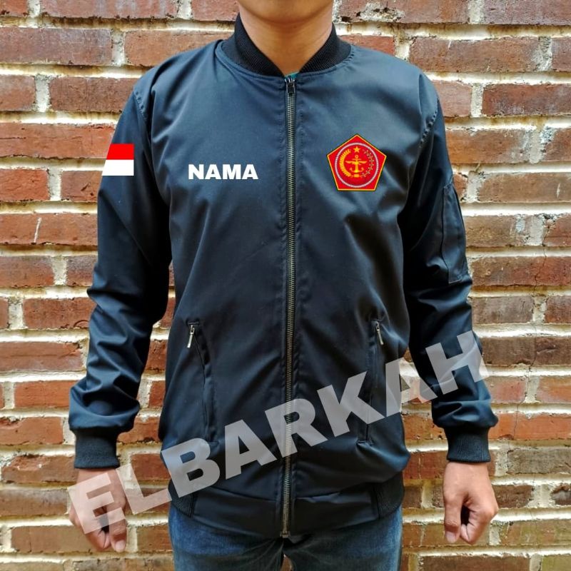 JAKET LOGO MABES TNI JAKET BOMBER BISA CUSTOM LOGO SENDIRI jaket bomber waterfroop jaket bomber terbaru