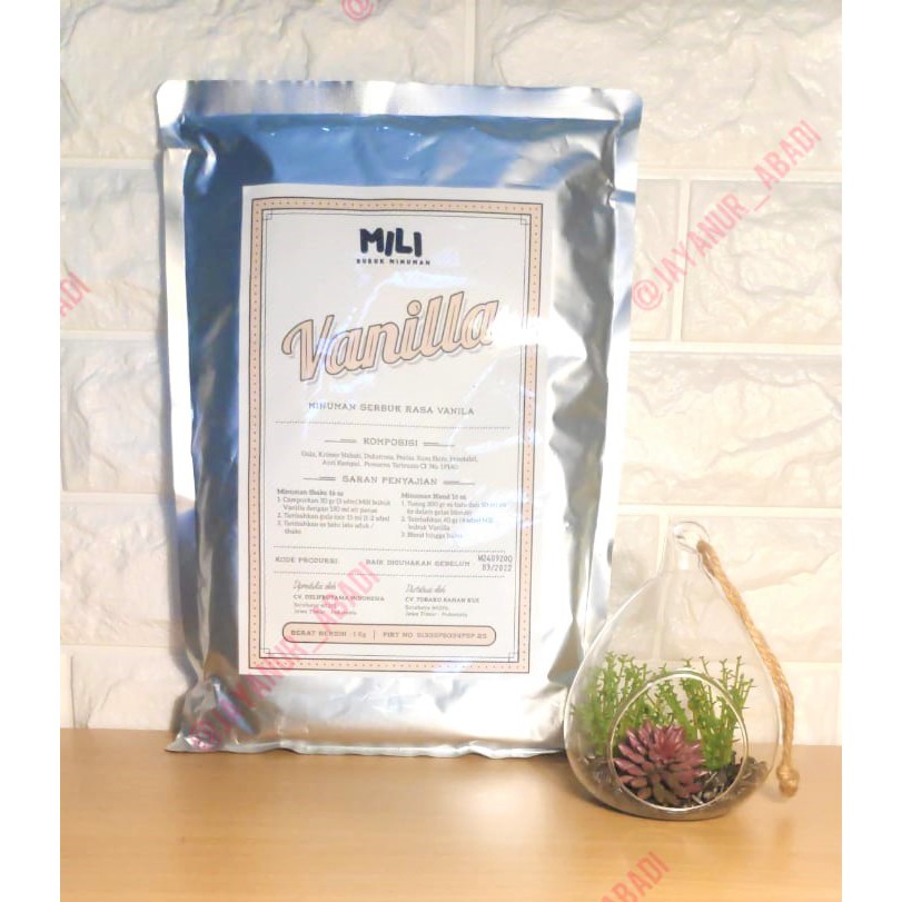 

BUBUK MINUMAN MILI VANILLA ORIGINAL 1KG (exp 24bln)