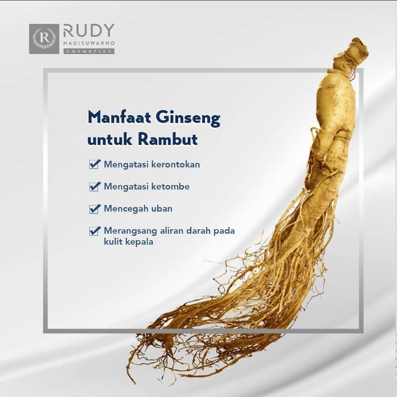 Rudy Hadisuwarno Hairlossdefense Hair Tonic Ginseng