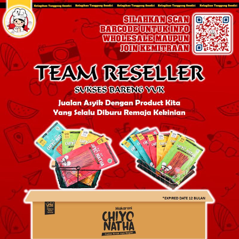 

[8.8] PAKET RESELLER MIE LIDI (1 DUS isi 40) Mie Lidi Chiyo Natha Cemilan PEDAS Kriuk