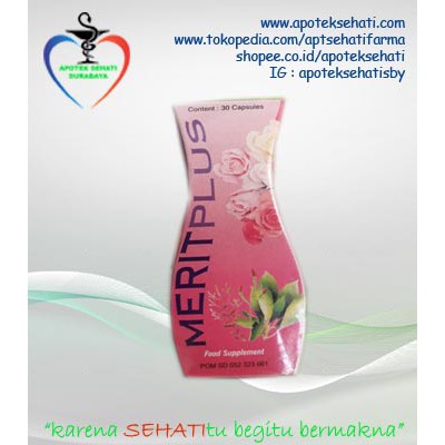 MERIT PLUS ISI 30 KAPSUL SUPLEMEN DIET ALAMI SUPLEMEN HERBAL