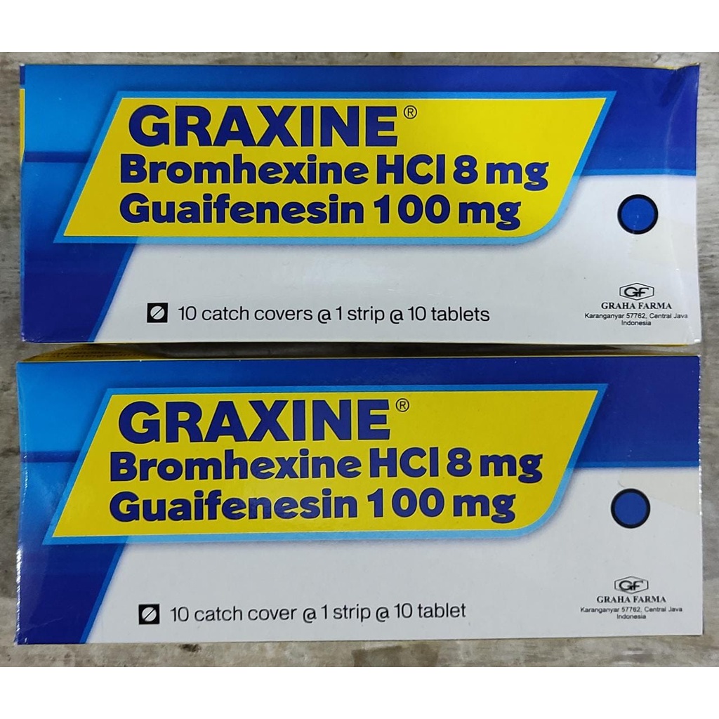 Graxine 10 Tablet / Obat Batuk Berdahak / Mengencerkan Dahak