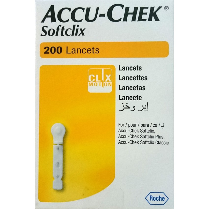 Lancet Accu Chek Softclix Isi 100 &amp; 200 (Performa Active Dan Instant)