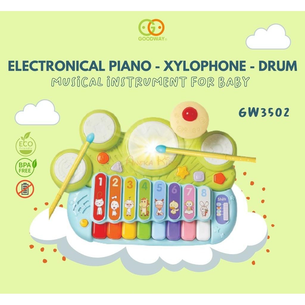 Goodway Xylophone With Game Drum