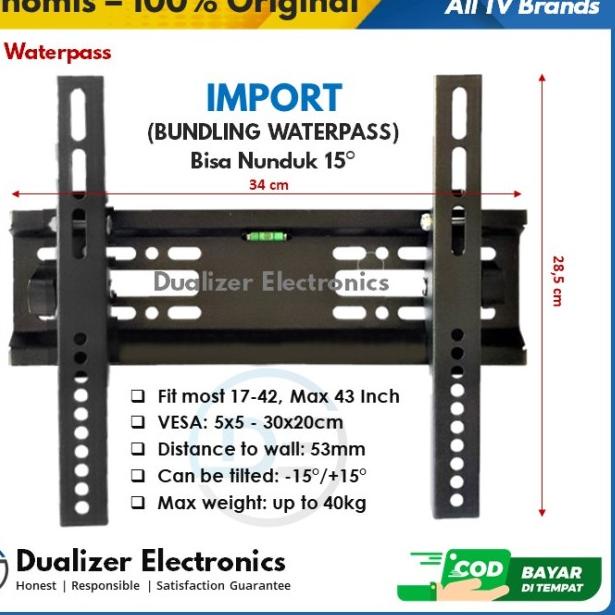 ✈ Bracket Braket Smart TV 32 40 42 43 Inch Sony Toshiba Aqua Polytron ✪