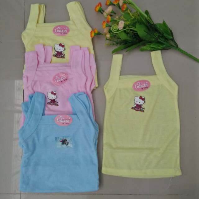 6pcs S Kaos singlet bayi  kaos  dalam anak cewek cowok kaos  