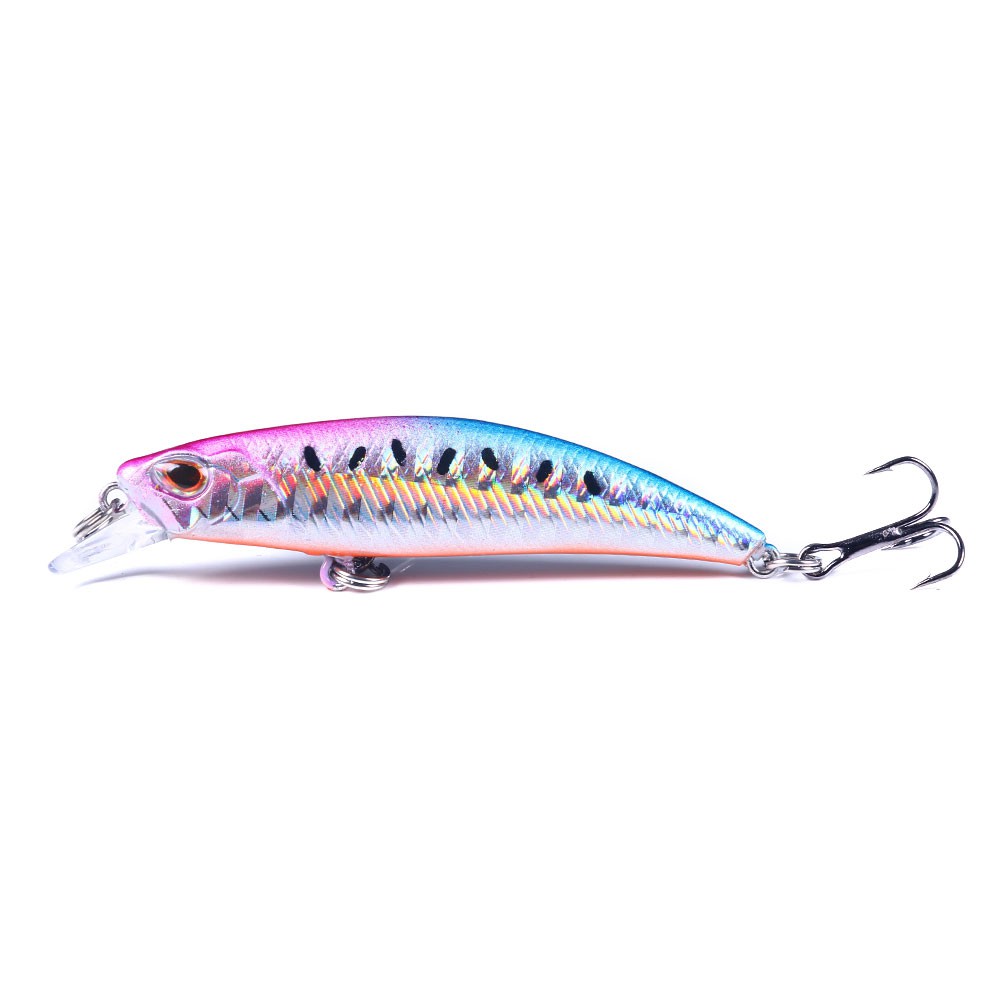 HENGJIA 1PCS New Casting Fishing Lure 68mm/6.5g 3D Eyes Luminous Artificial Hard Bait Sinking Minnow Hard Bait