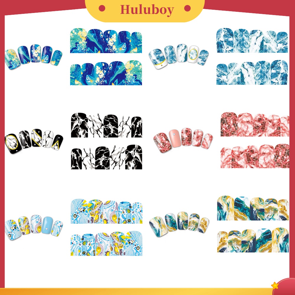 Huluboy Huluboy♡ Stiker Decal Transfer Air Motif Cantik Warna-Warni Untuk Dekorasi DIY