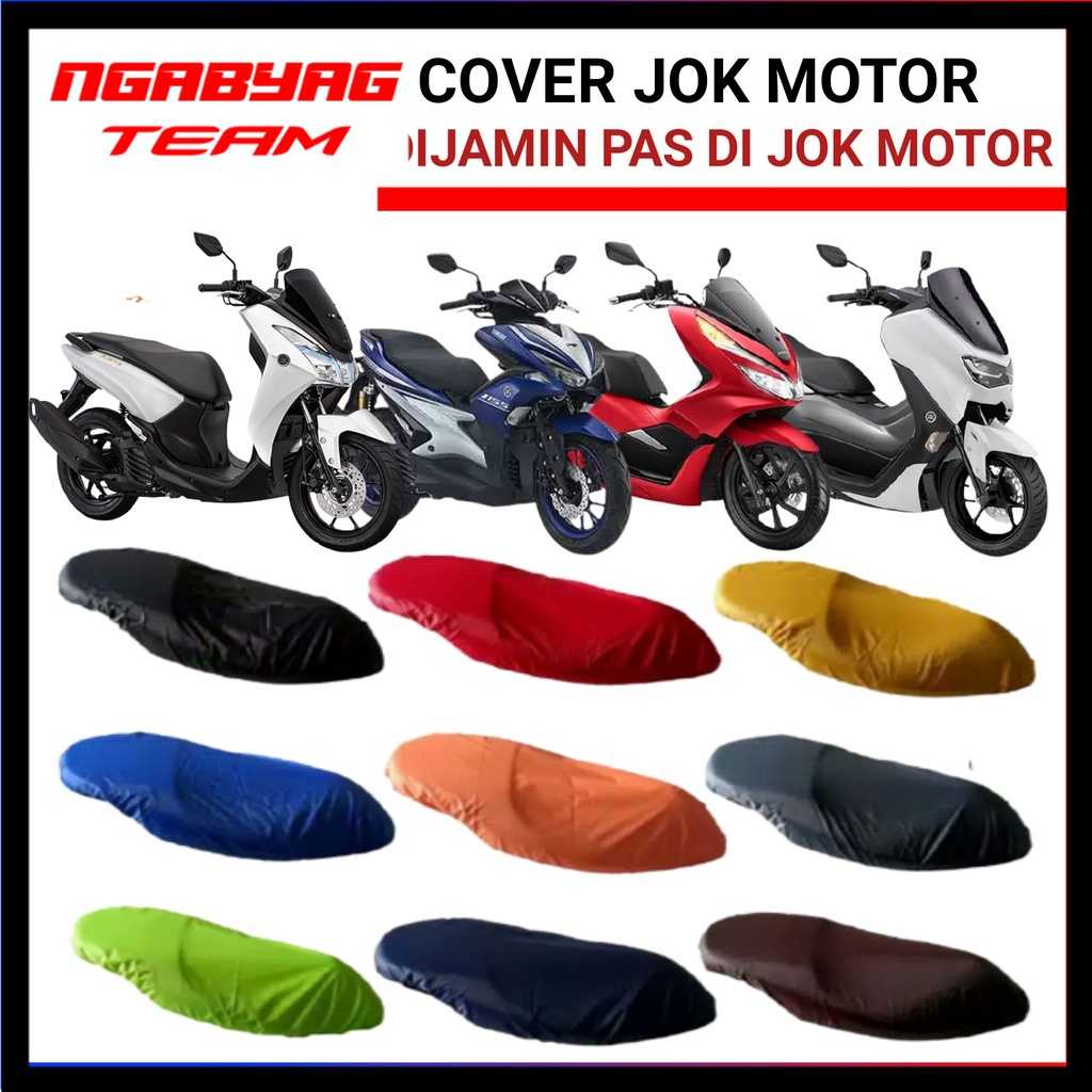 sarung cover tutup jok nmax pcx aerox lexi adv freegob waterproof / anti air / anti cakaran kucing