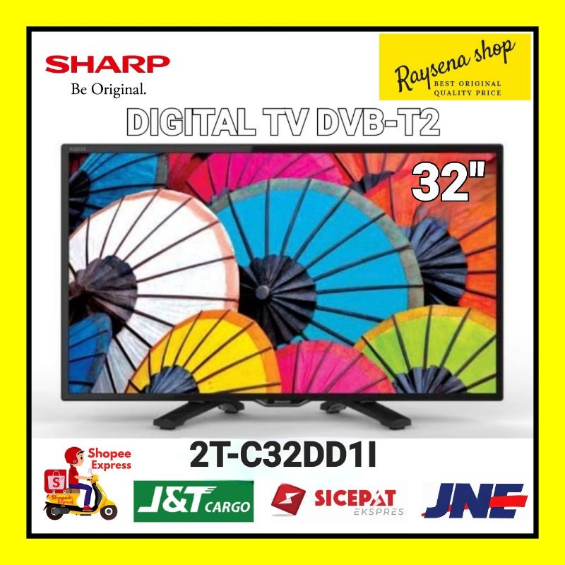 Sharp AQUOS LED TV 32 Inch 2T-C32DD1I Digital TV USB HD 2TC32DD1i / 2T C32DD1i 32GD1400