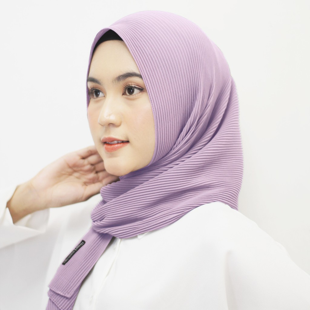 Beli 5 Gratis 1 Pashmina Plisket Cerutty Premium 180 x 75 cm-Nude