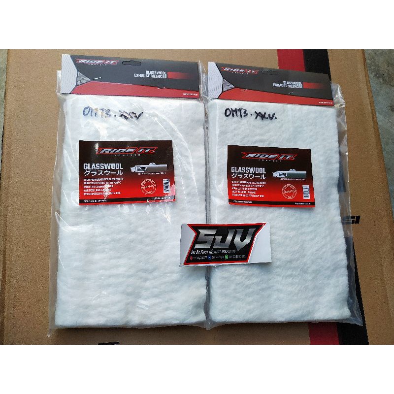 GASBUL ATAU GLASSWOOL KNALPOT RIDE IT RACING TERMURAH