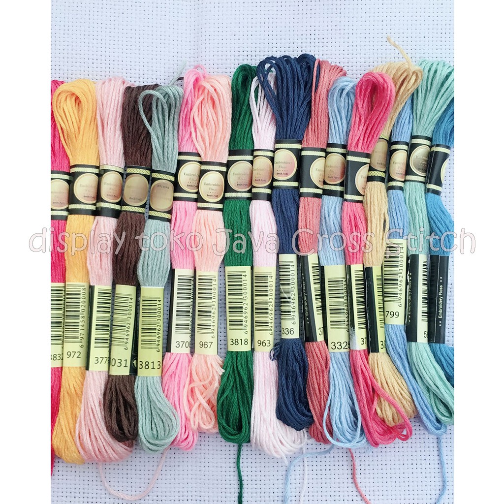 benang sulam merk CXC/Dove --polyester