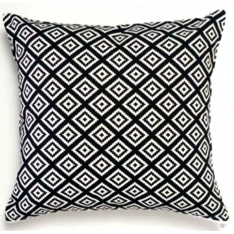 termurah sarung bantal sofa motif batik hitam