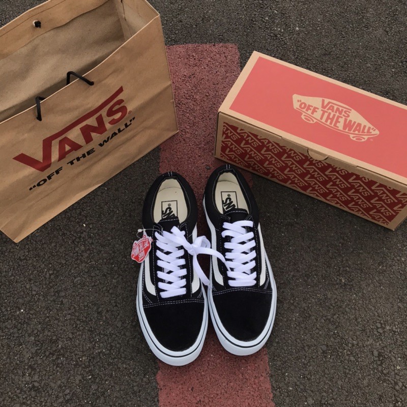 [BISA COD] Vans Old Skool Authentic Sk8 HI Black White