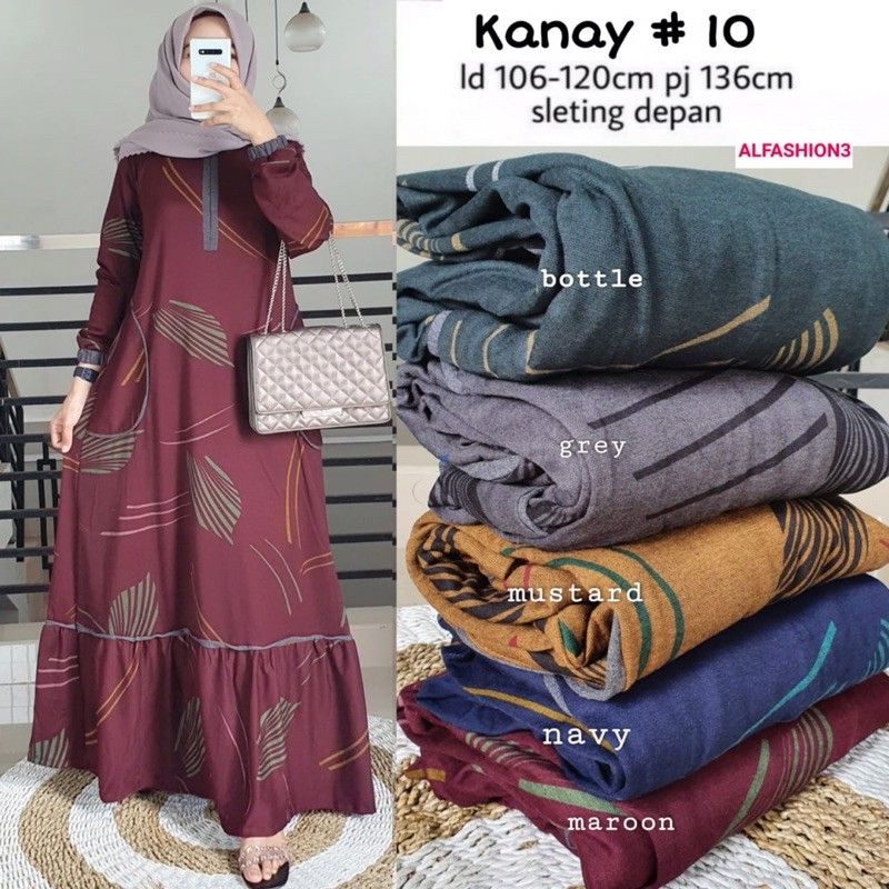 Kanay Maxy 10 - Gamis Denim Diana Busui LD105 / kayana maxy / R.18 - 222-6229