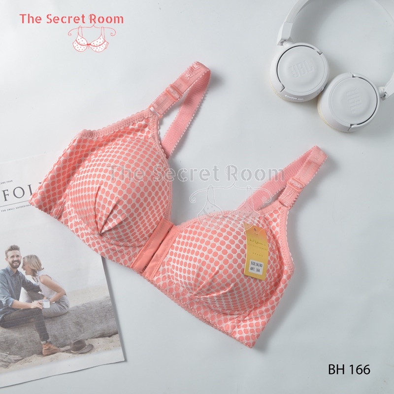 TALLY BRA BH 166 | CUP C | SIZE 36 - 42 | TANPA KAWAT | BUSA TIPIS | KANCING / KAIT DEPAN