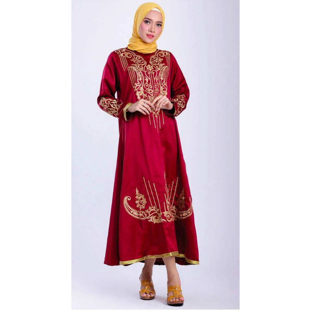 [NEW] Gamis Wanita Muslimah | GAMIS SYARI WARNA MAROON