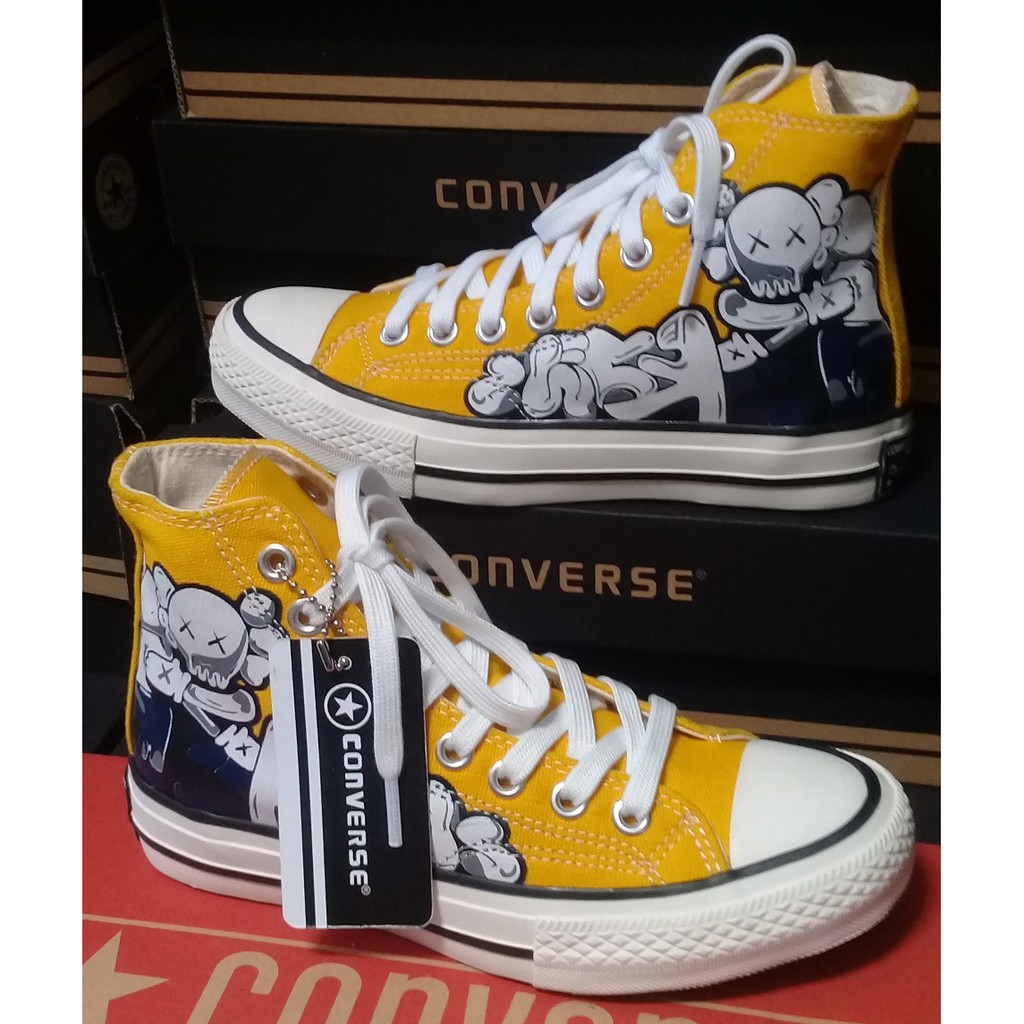 Terlaris Sepatu All-star Chuck Taylor 2/All Star Ct 2 Premium/Allstar Jackpurcel -  Kuning Sun Flower