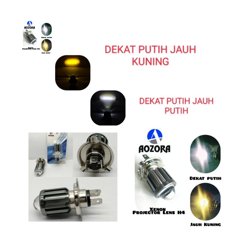 Lampu  Xenon H4 AOZORA UNTUK MOTOR VIXION