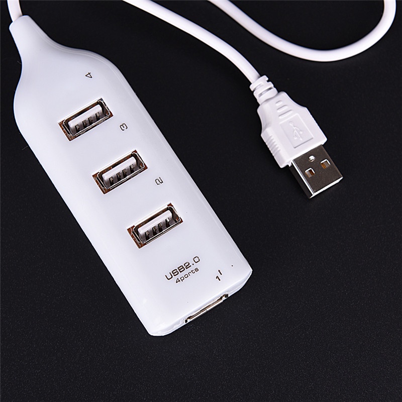 Adaptor Splitter Hub 4 Port USB 2.0 Kecepatan Tinggi Untuk PC Komputer Laptop