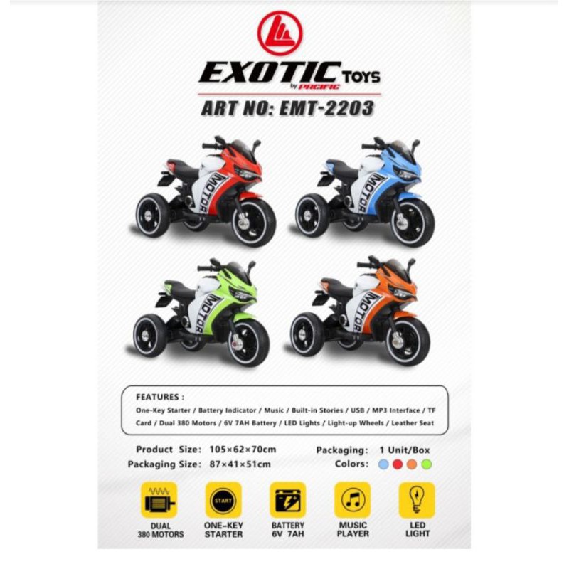 Motor Aki Anak Exotic EMT-2203
