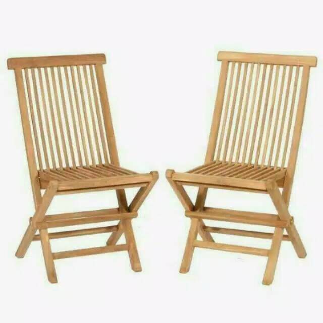 Kursi lipat kayu jati jepara