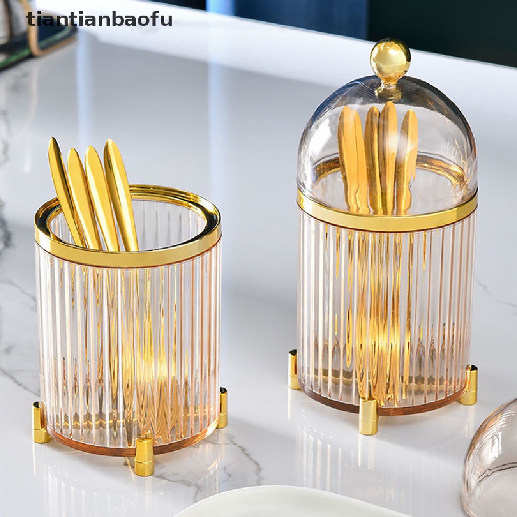 10 Pcs Garpu Buah Portabel Bahan Stainless Steel Warna Emas Dengan Jar