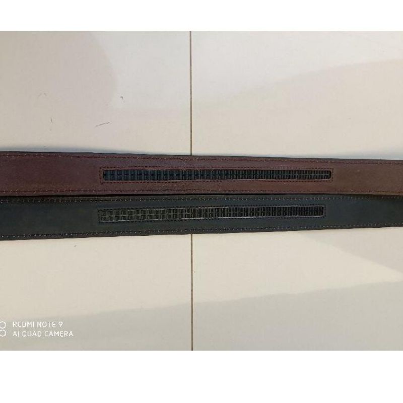 Sabuk REL/Ikat Pinggang Pria 100% Original Kulit Asli Model REL Gesper REL Kulit Sapi Asli