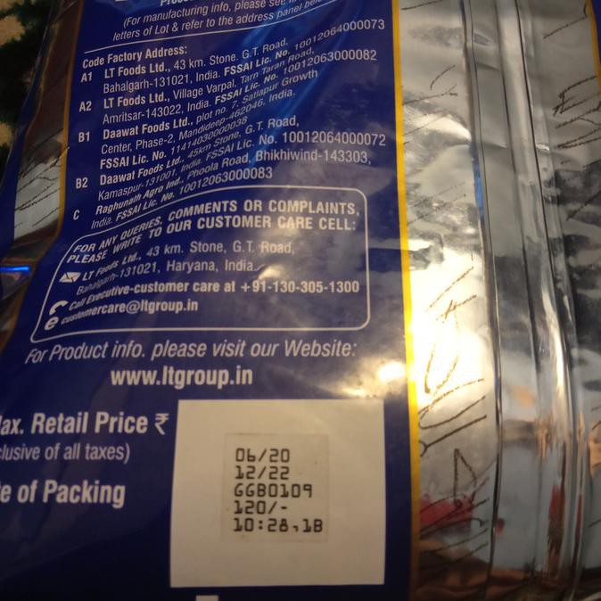 

BERAS- DAAWAT BASMATI RICE PREMIUM QUALITY 5KG -UNGGULAN.