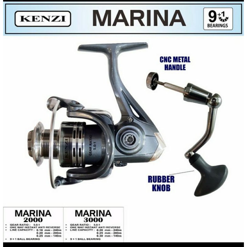 REEL PANCING KENZI MARINA 1000/2000/3000...ORIGINAL