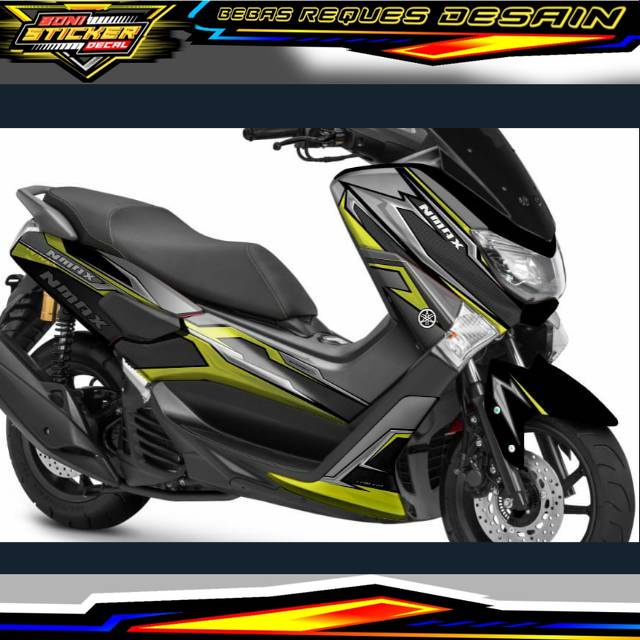 Decal Nmax 180 abu black stiker full nutup body