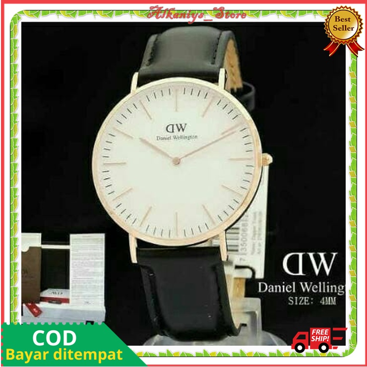 Jam Tangan Pri Jam Tangan Dw Kulit Pria Or Wanita Jtr 563 Hitam Accesories Perlengkapan Pria Wanita 