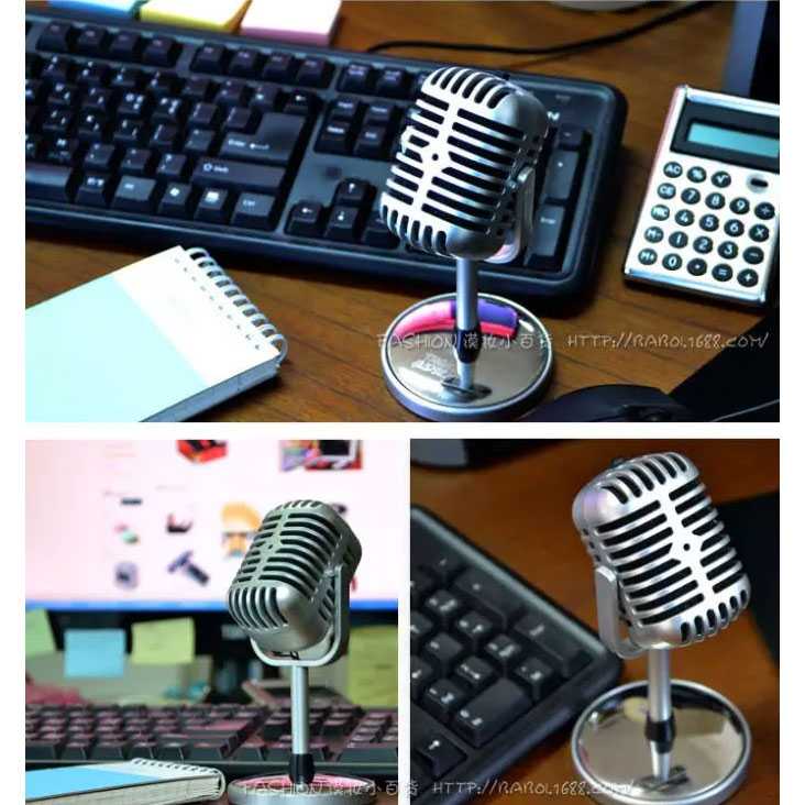 (100% BARANG ORI) TaffSTUDIO Condenser Microphones Classical Design Vintage Retro - C01U