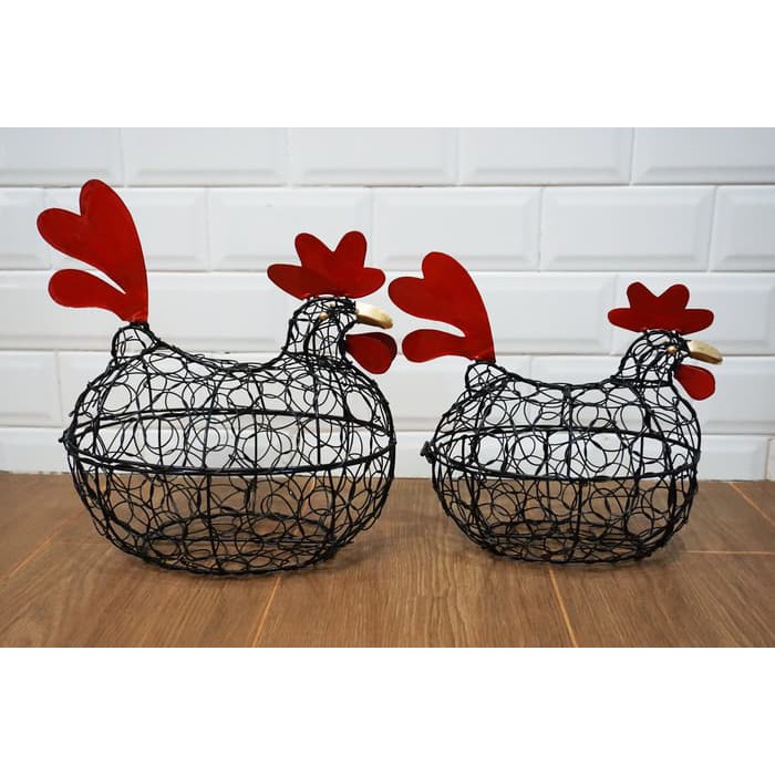 Terbaru Keranjang Besi Ayam Jumbo XXL ukuran D Hitam